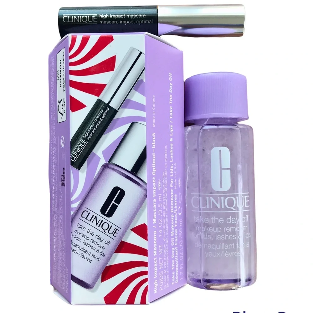 🆕Clinique Black High Impact Mascara and Take the Day Off Makeup Remover